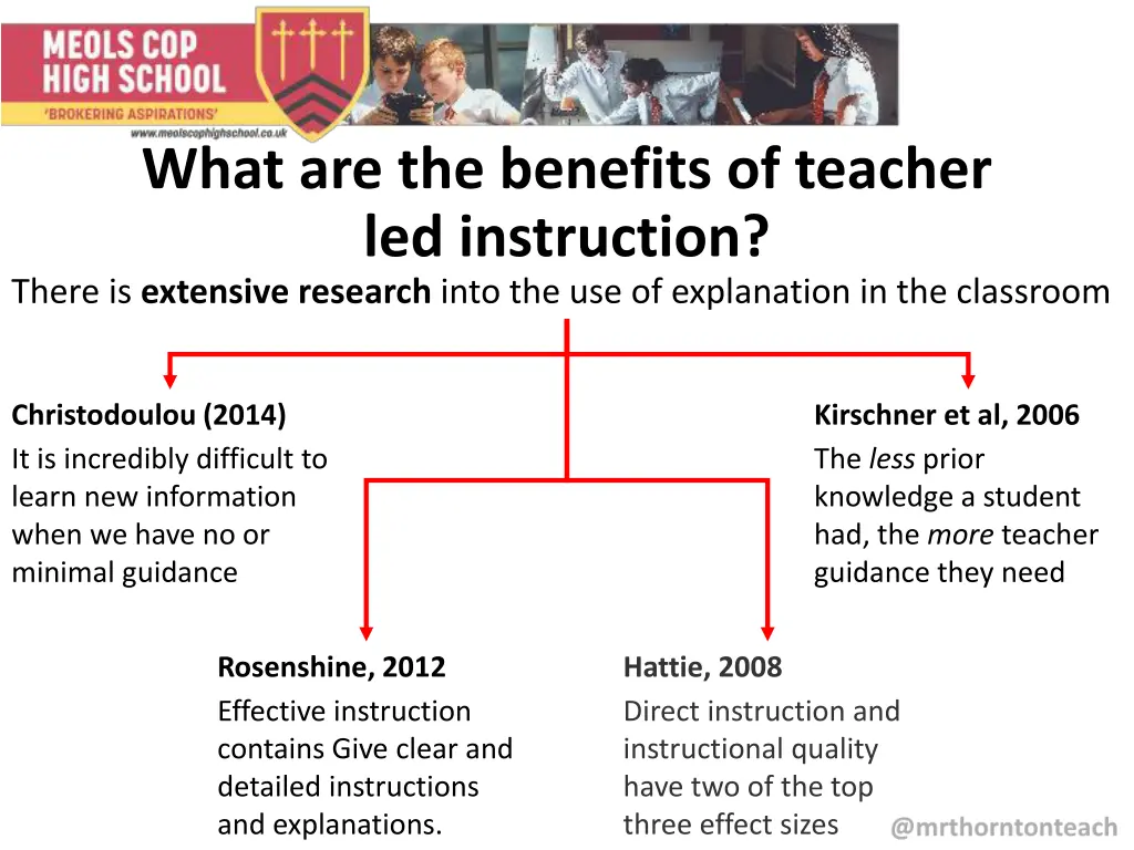 what are the benefits of teacher led instruction