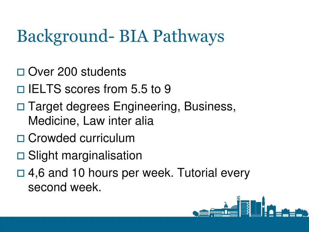 background bia pathways