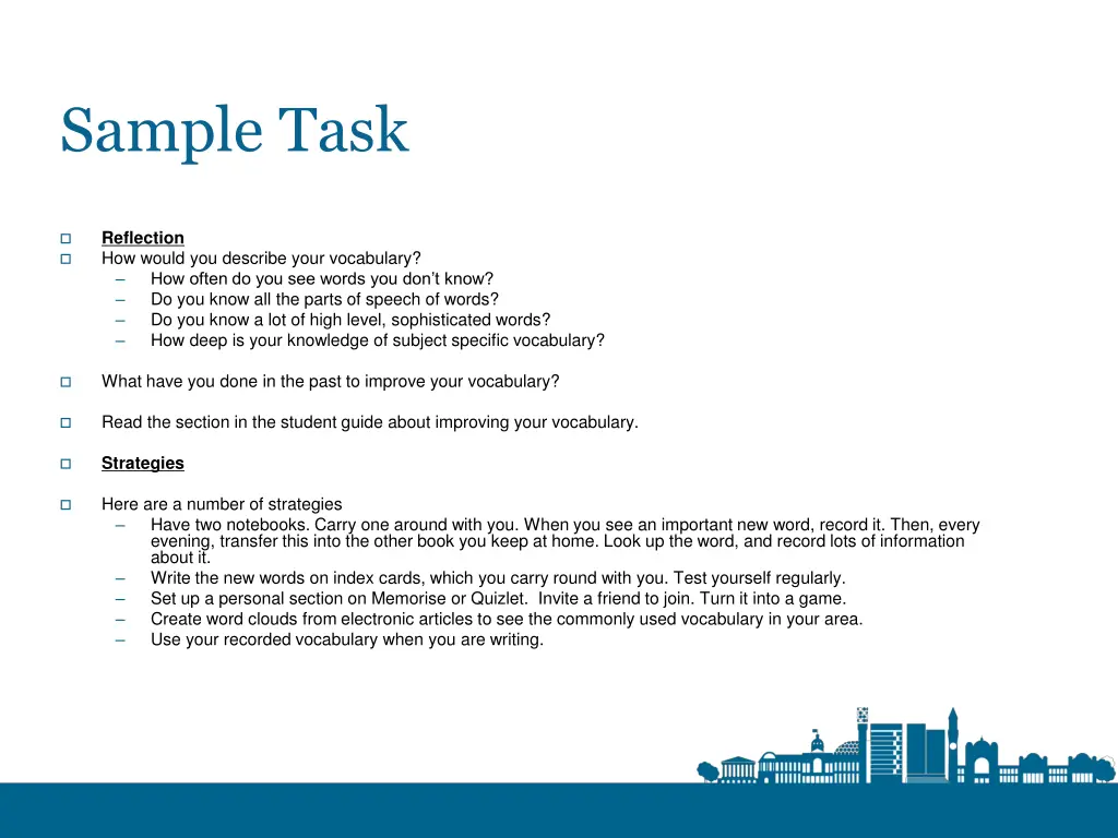 sample task