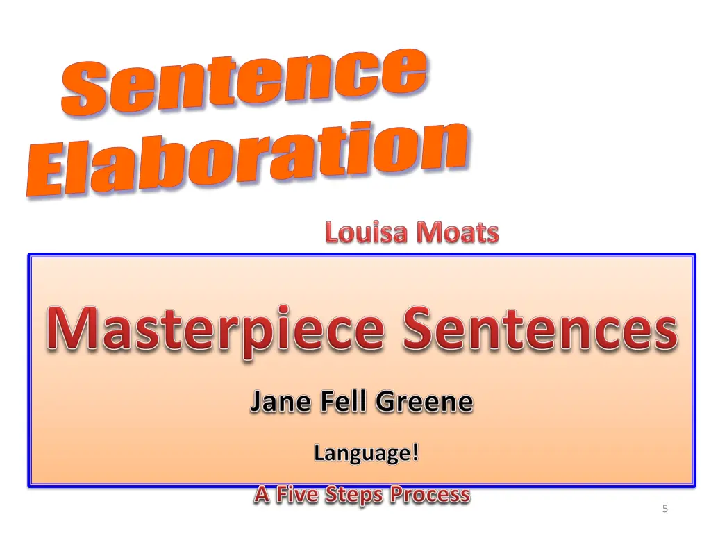 sentence elaboration