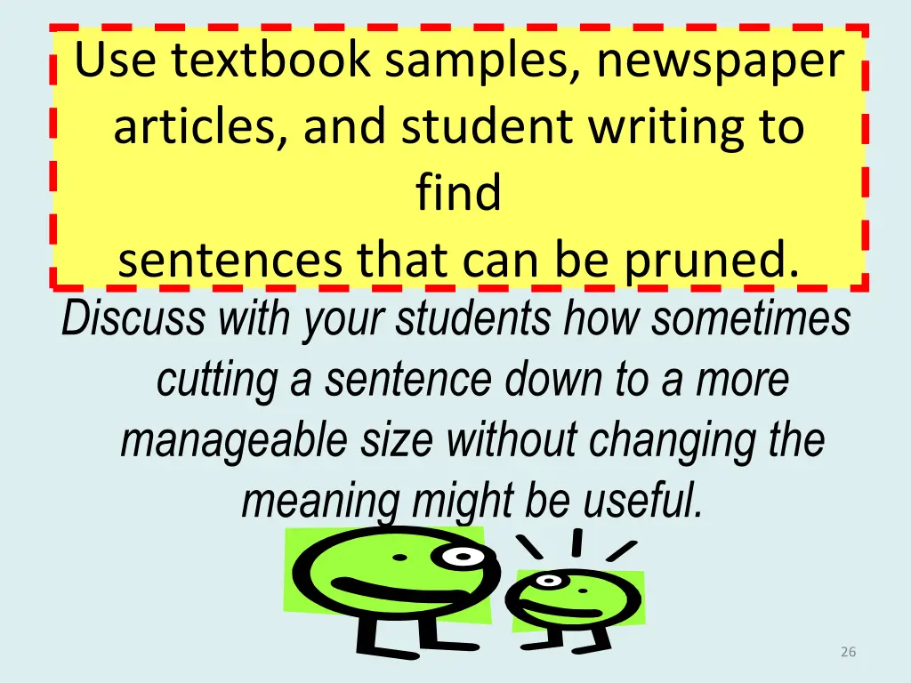 use textbook samples newspaper articles