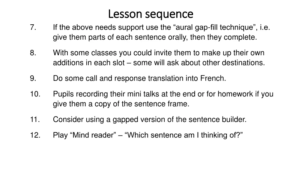 lesson sequence lesson sequence 1