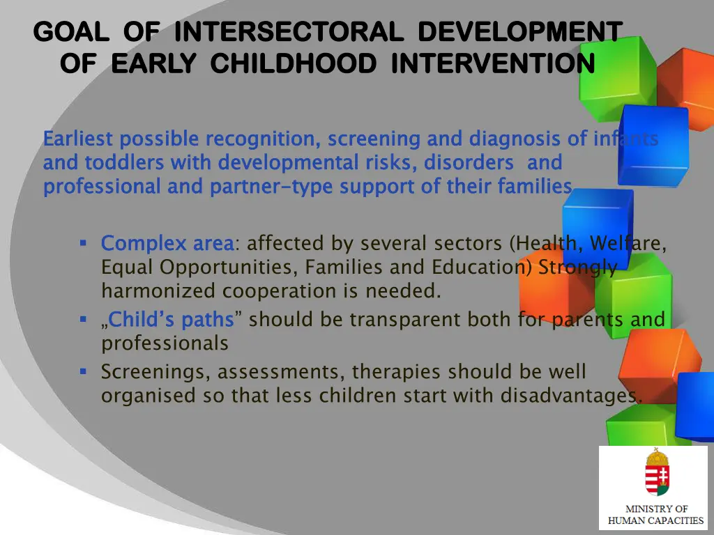 goal goal of intersectoral development