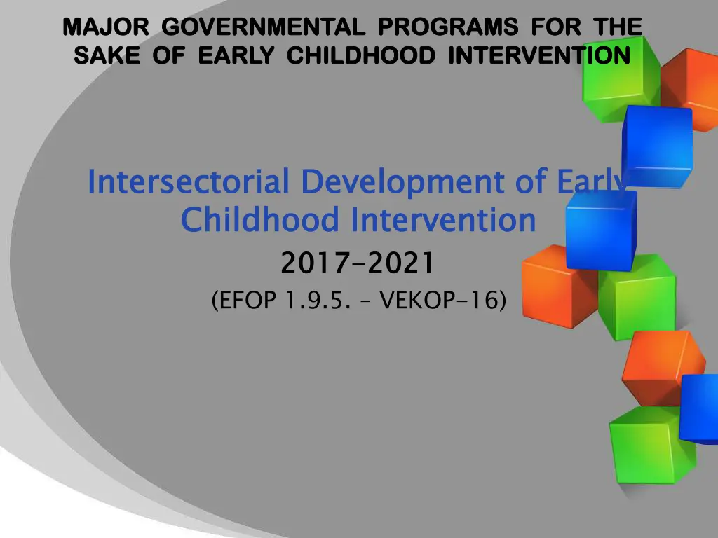 major governmental programs for the major