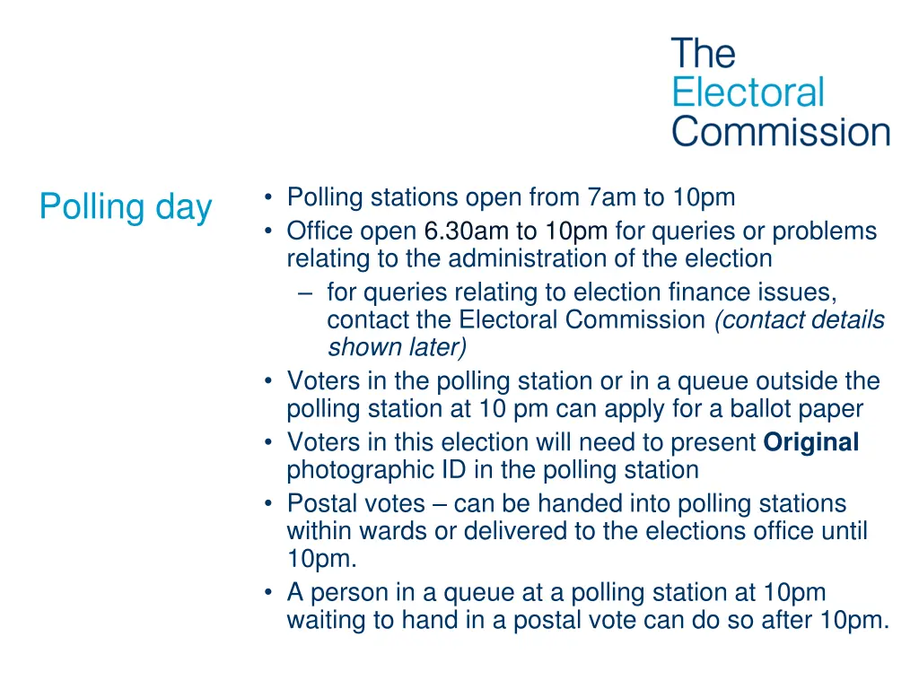 polling stations open from 7am to 10pm office