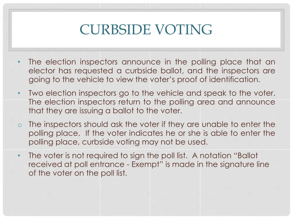 curbside voting 2