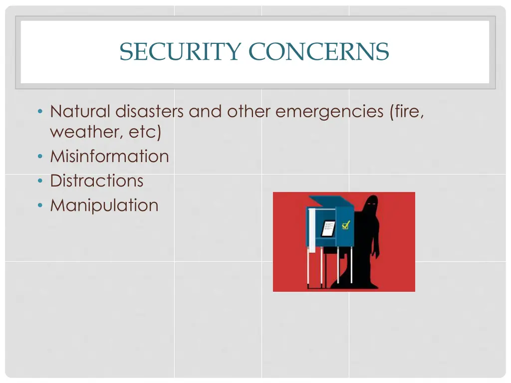 security concerns