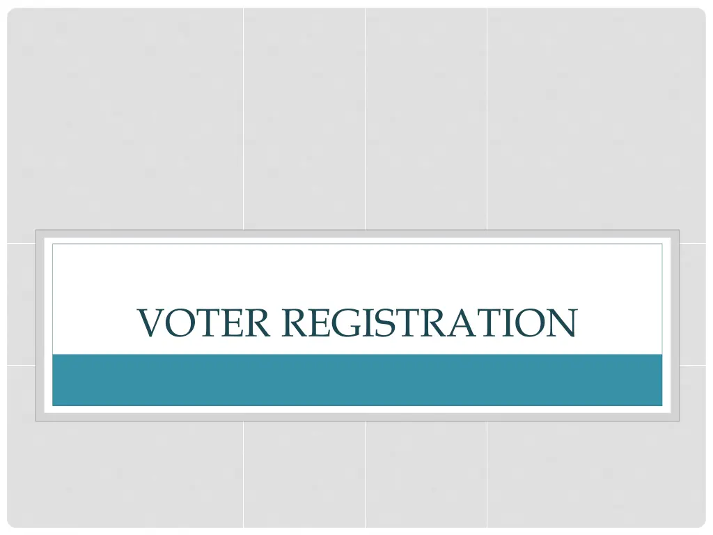 voter registration