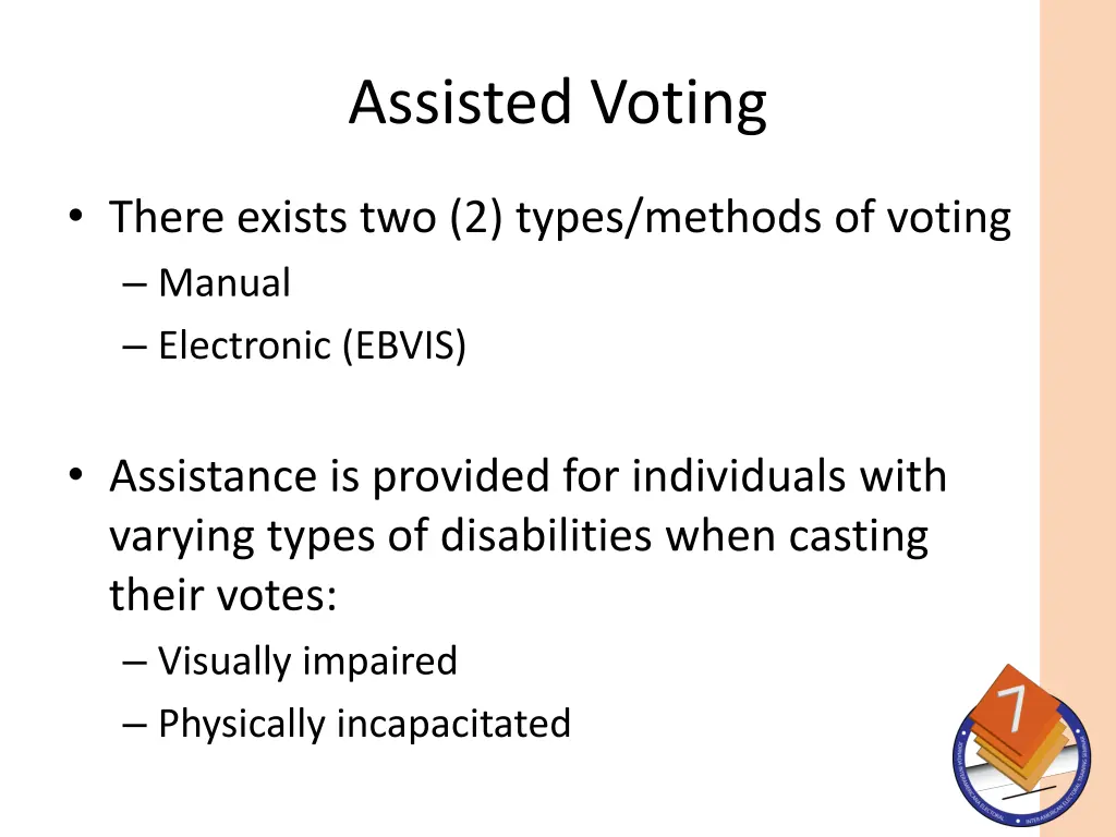 assisted voting