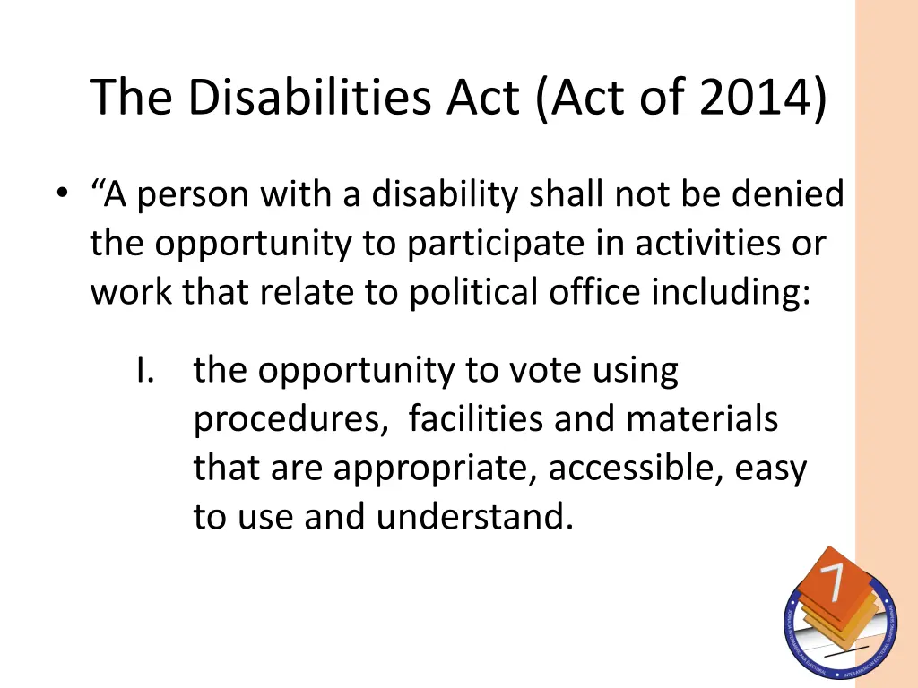 the disabilities act act of 2014