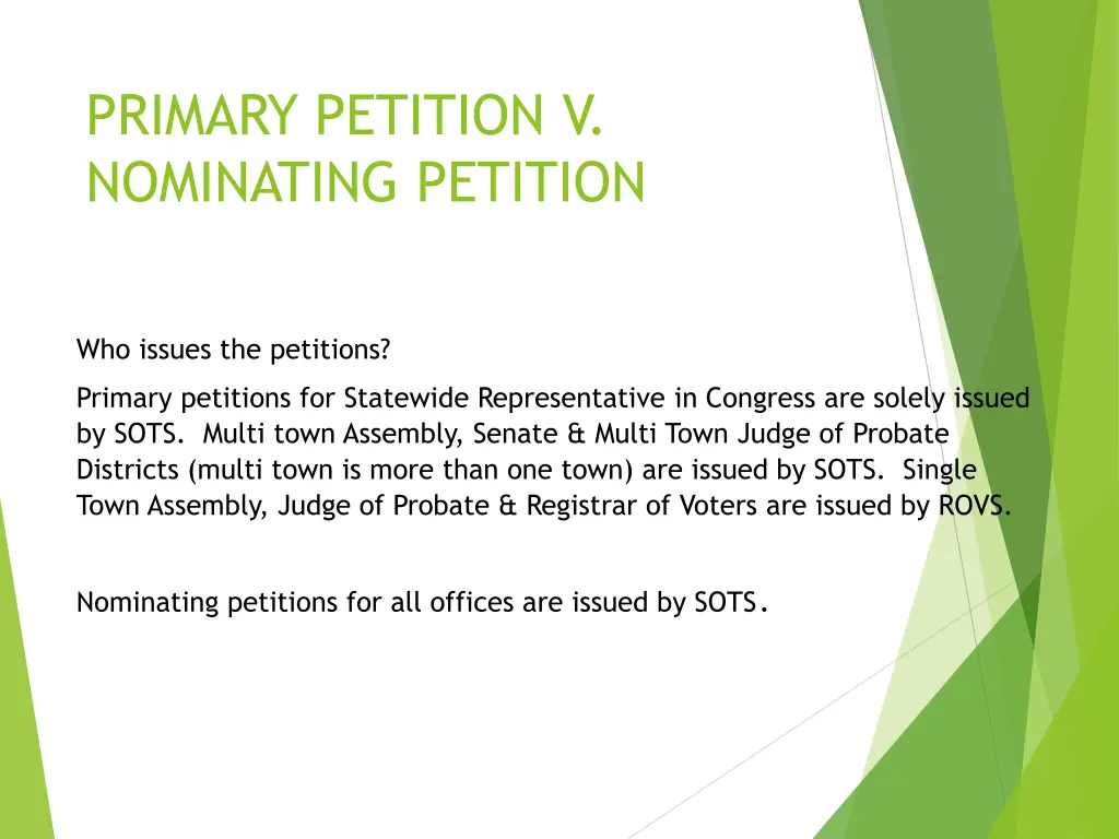 primary petition v nominating petition 3