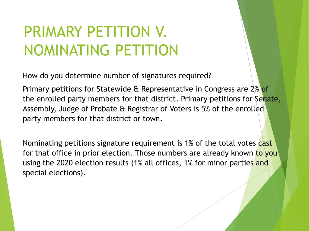 primary petition v nominating petition 4