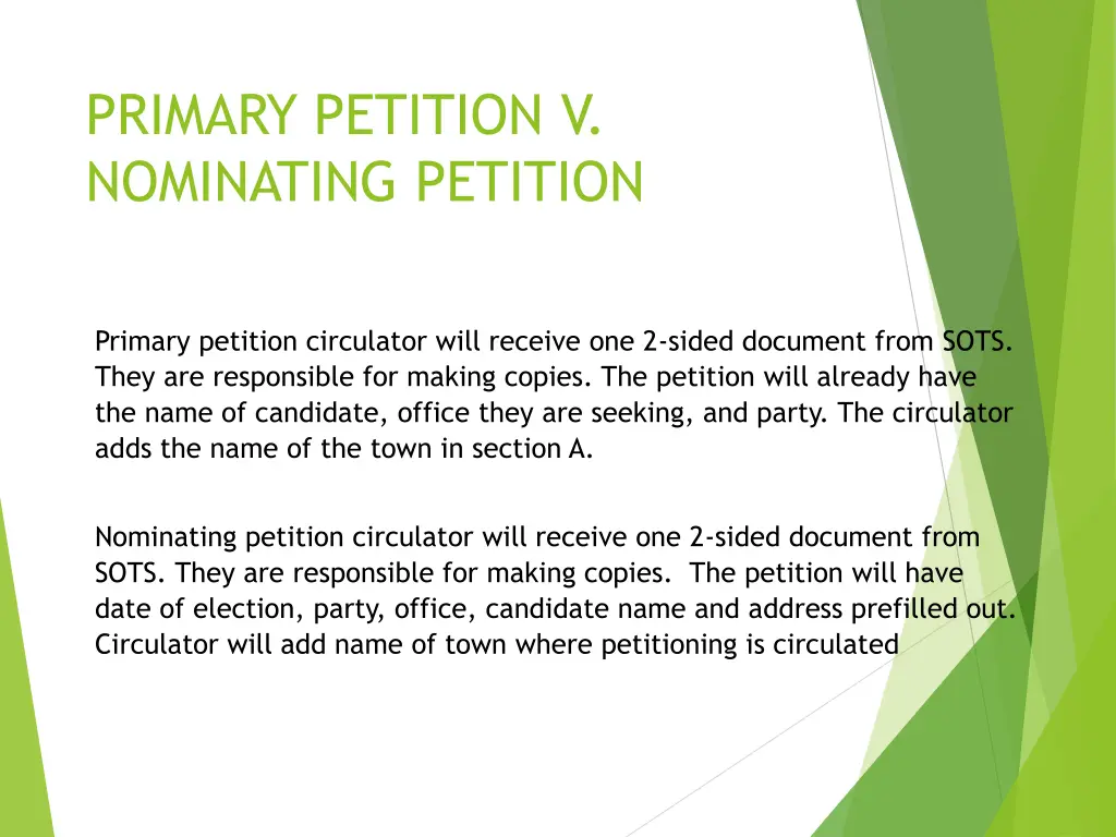 primary petition v nominating petition 6