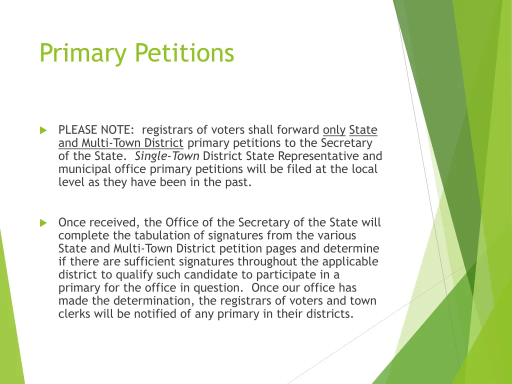 primary petitions 3