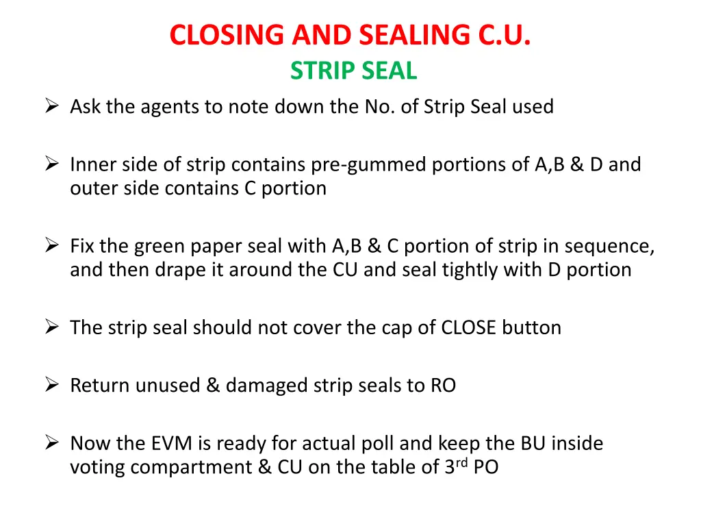 closing and sealing c u strip seal ask the agents