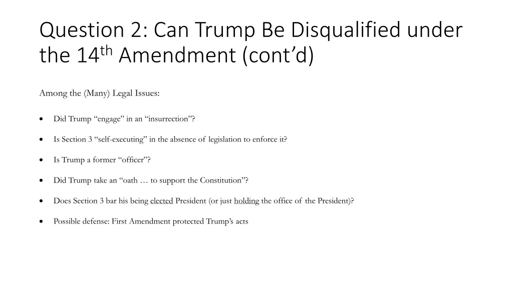 question 2 can trump be disqualified under 3