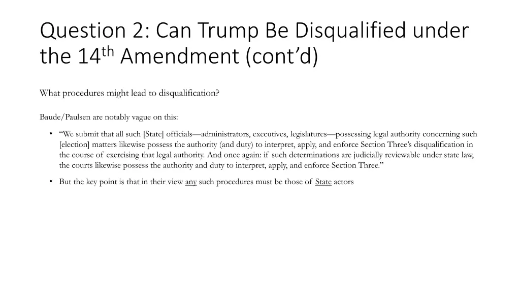 question 2 can trump be disqualified under 5