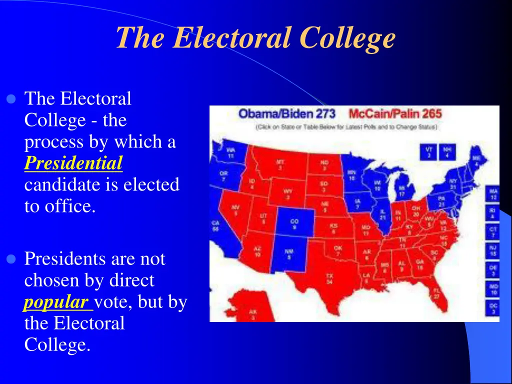 the electoral college