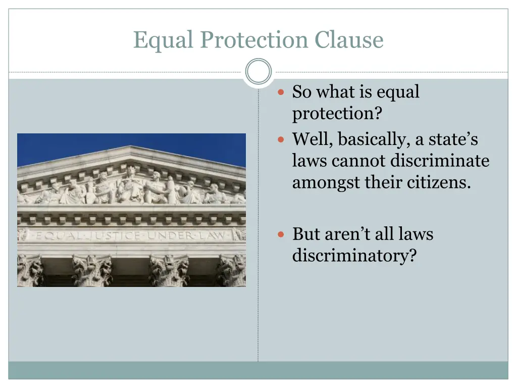 equal protection clause 1