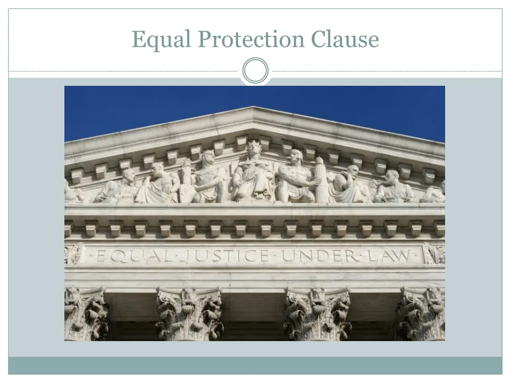 equal protection clause