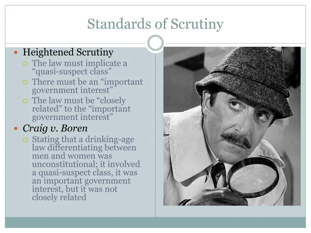 standards of scrutiny 2