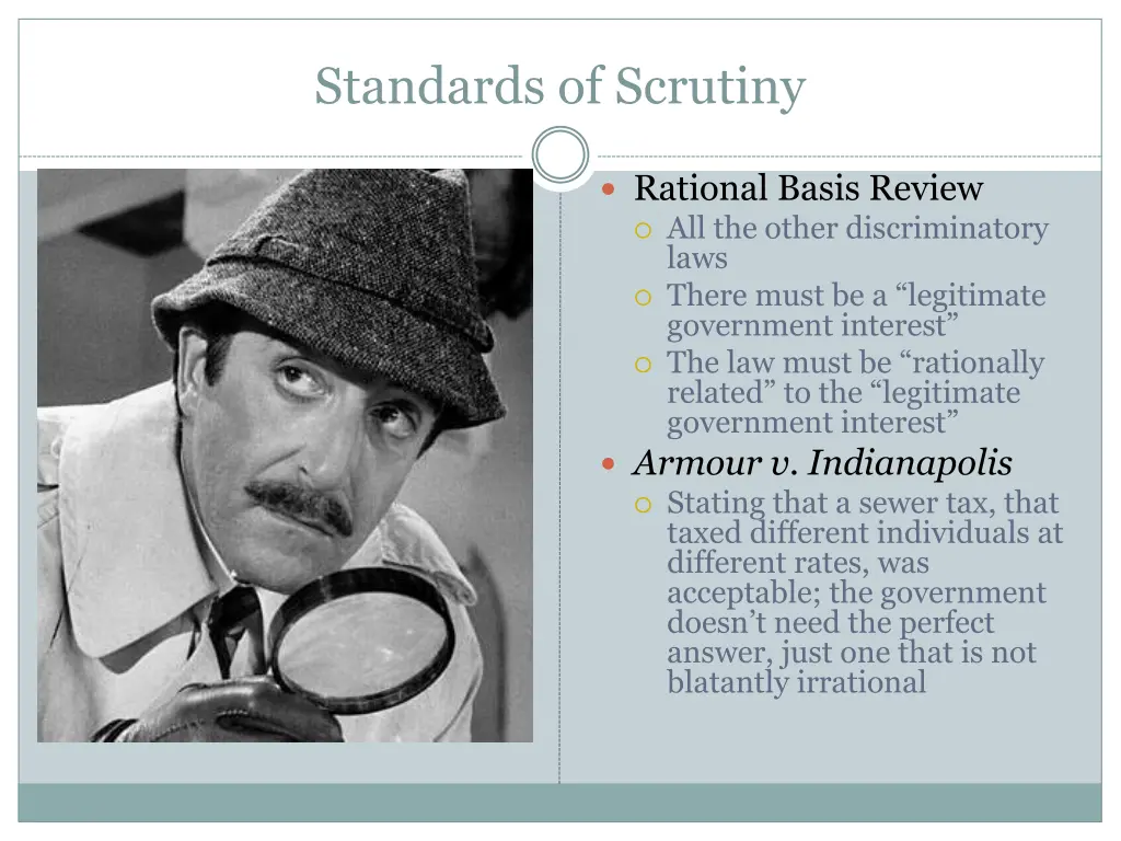 standards of scrutiny 3