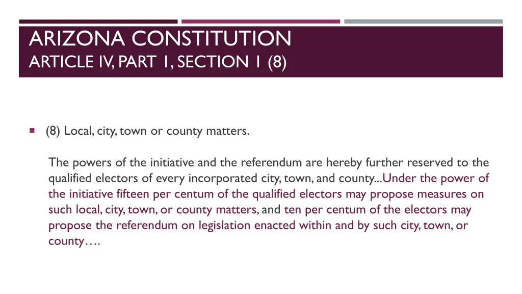 arizona constitution article iv part 1 section 1 8