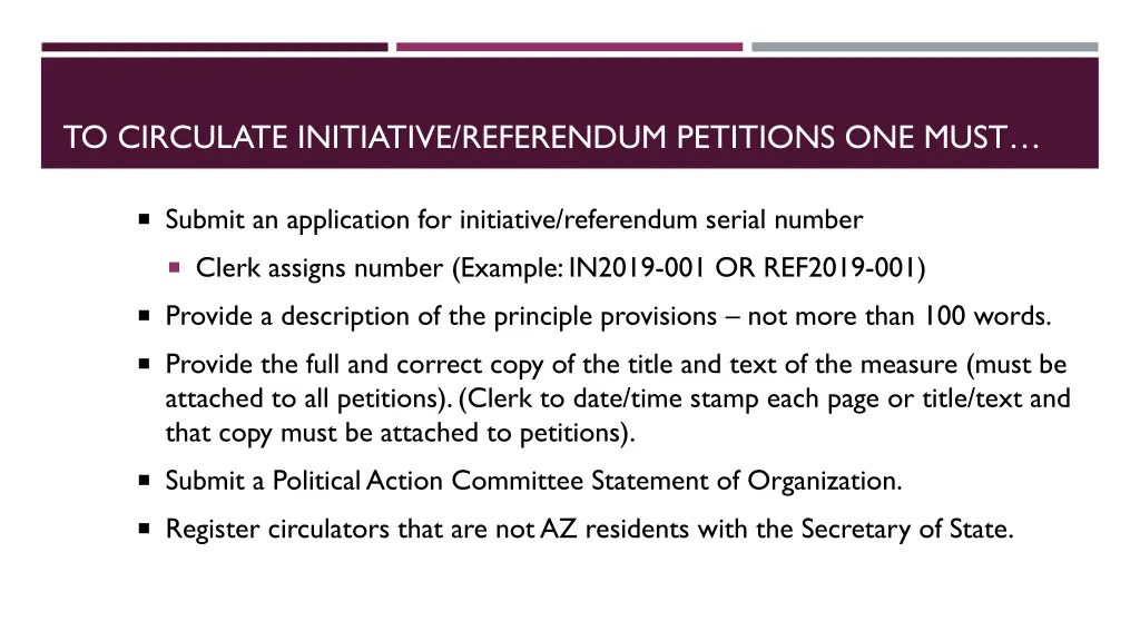 to circulate initiative referendum petitions