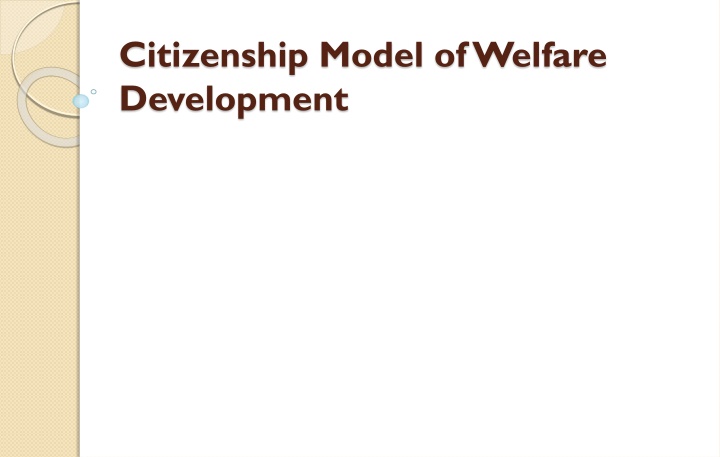 citizenship model of welfare development