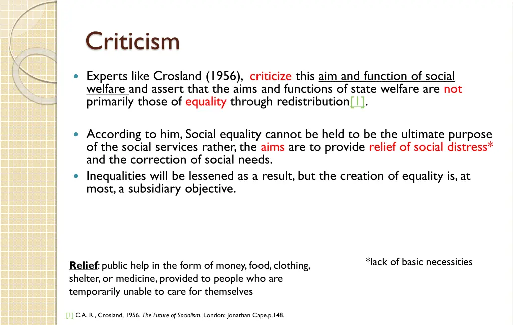 criticism