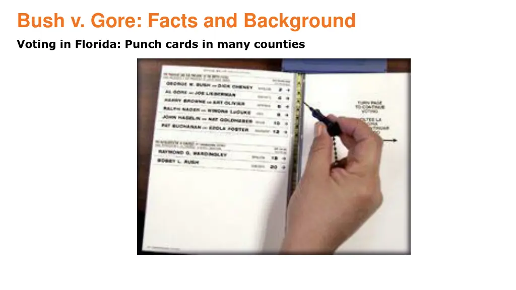 bush v gore facts and background 2