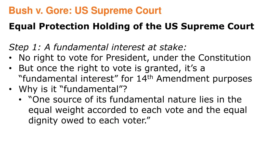 bush v gore us supreme court