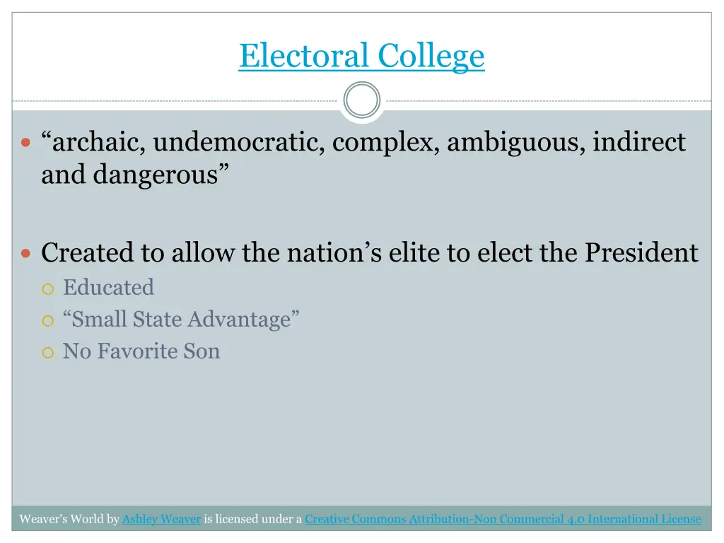 electoral college