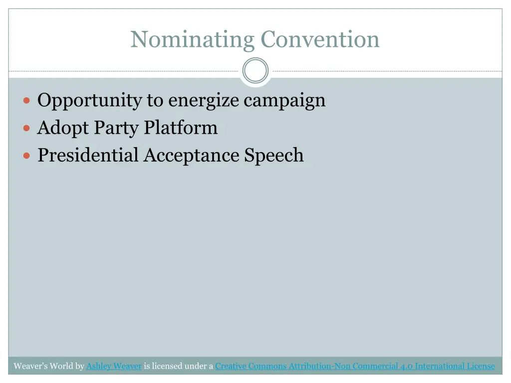 nominating convention