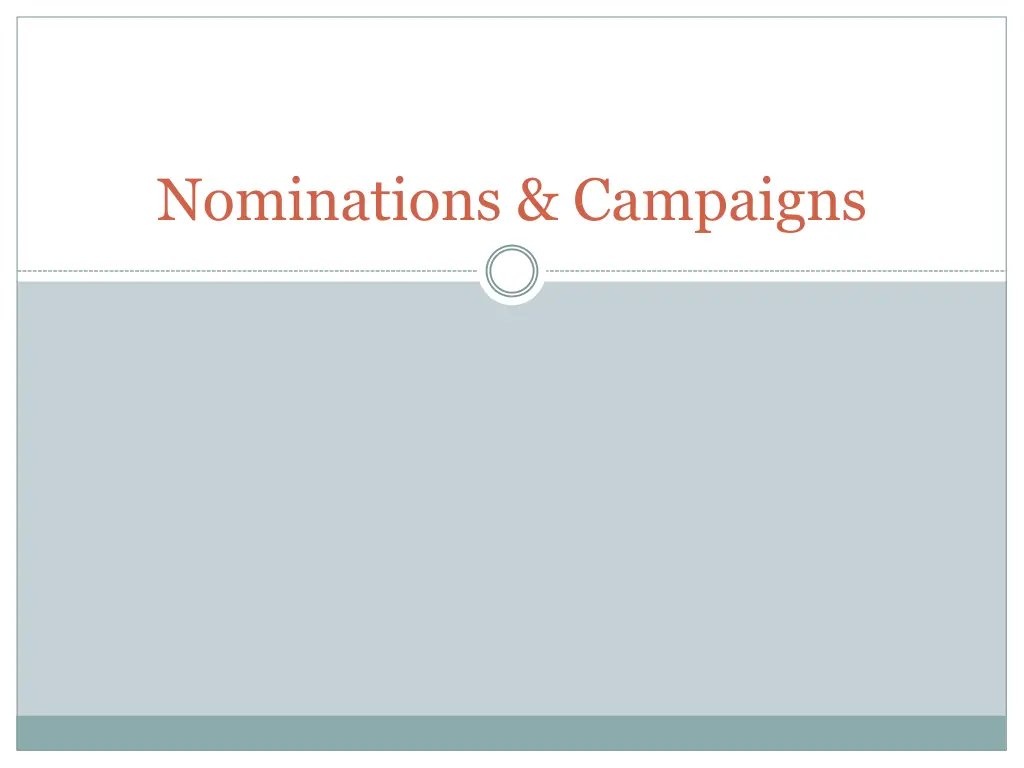 nominations campaigns