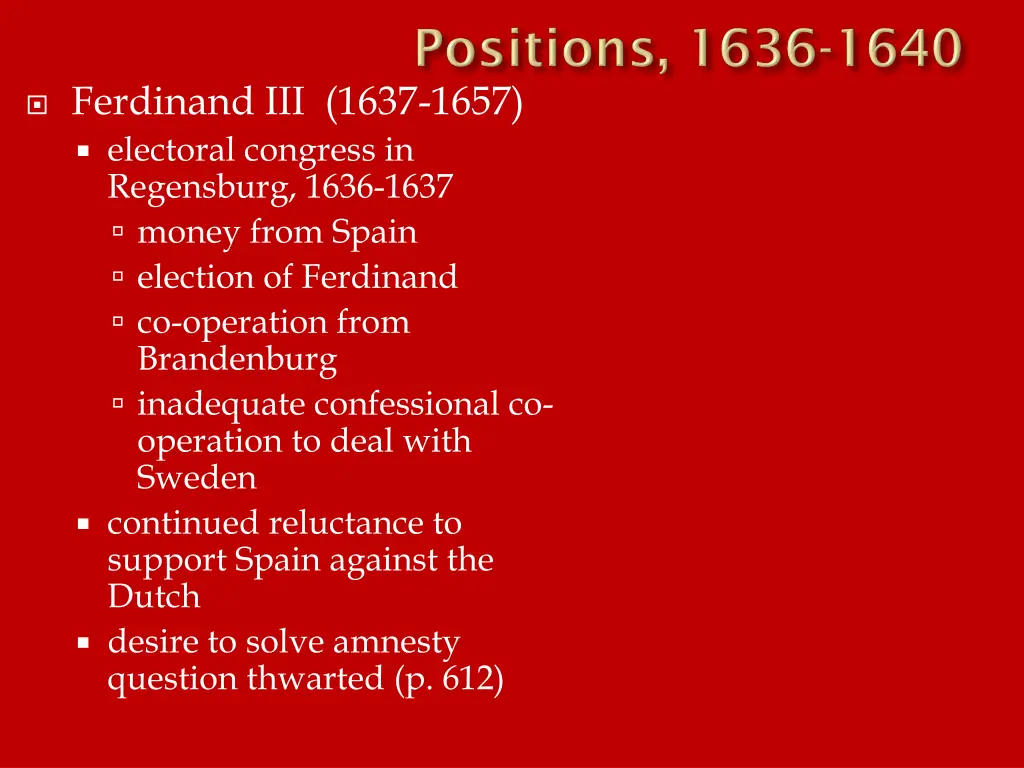 ferdinand iii 1637 1657 electoral congress