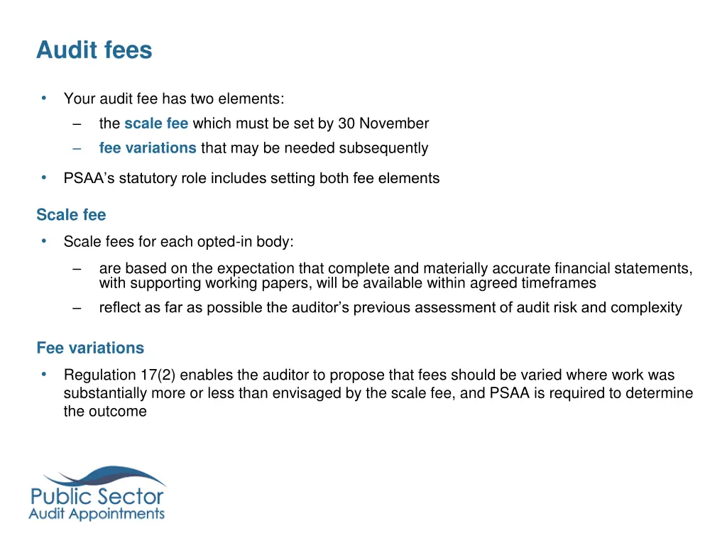 audit fees