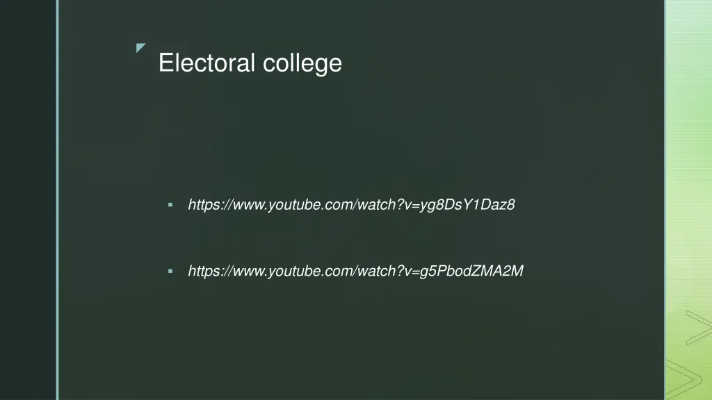 electoral college 1