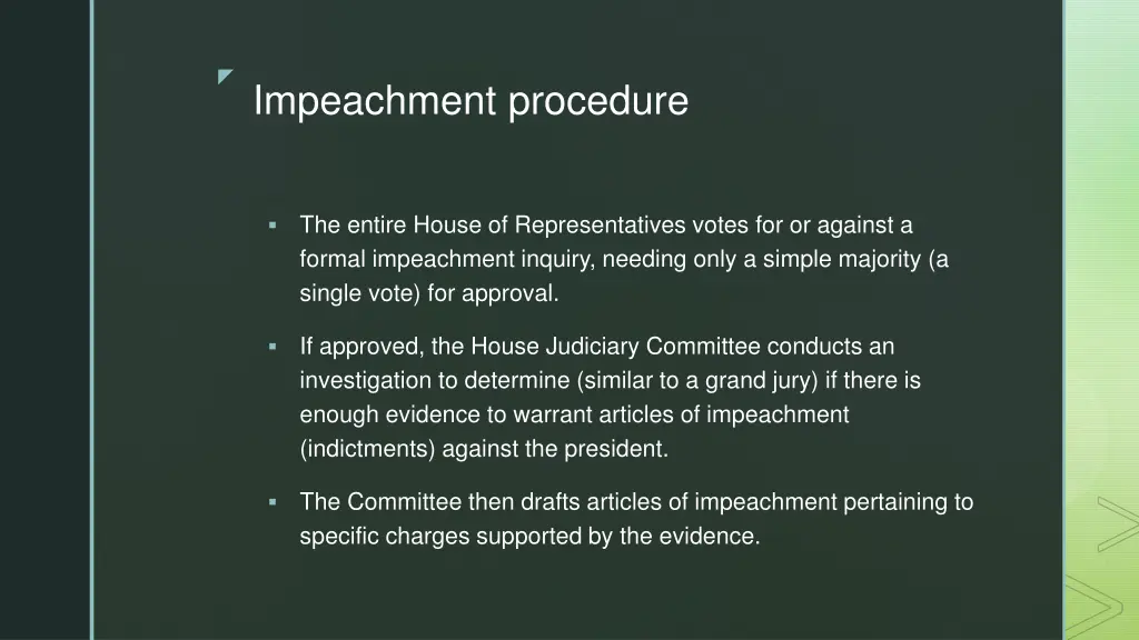 impeachment procedure