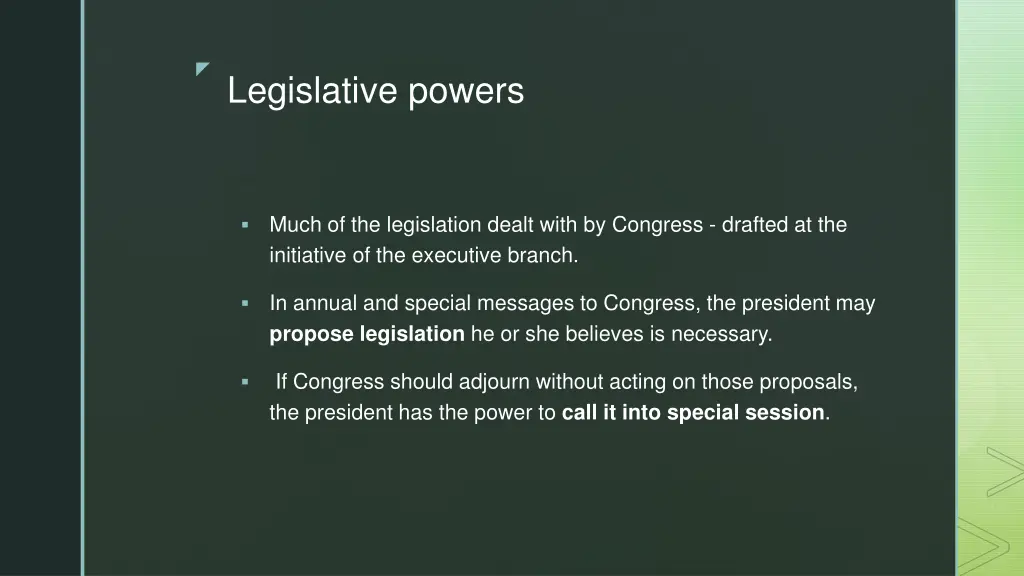 legislative powers 1