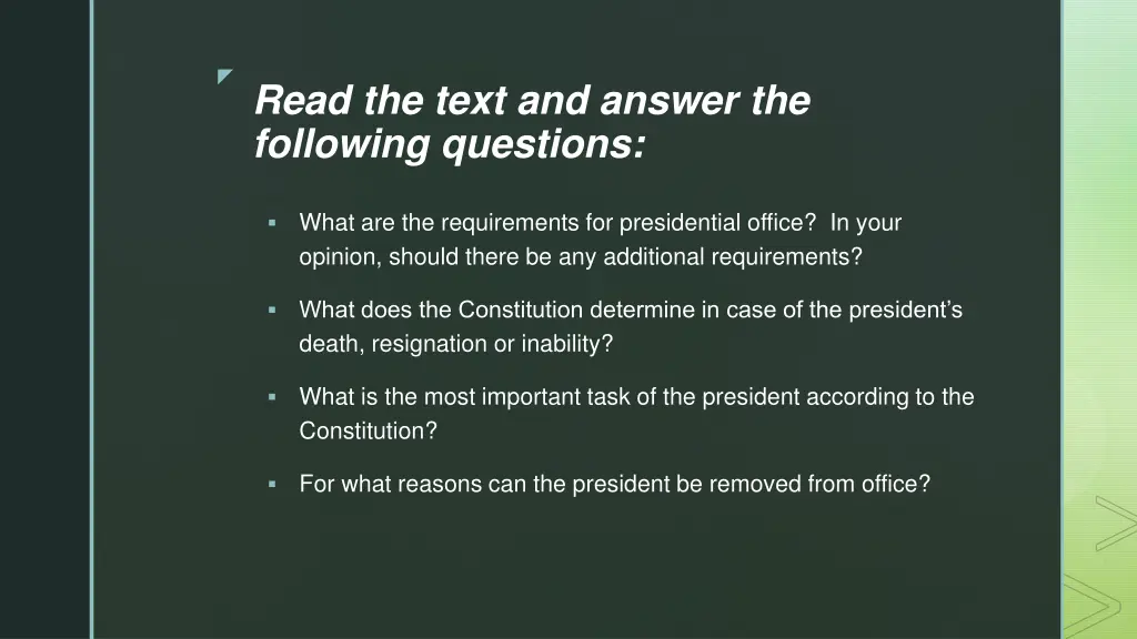 read the text and answer the following questions