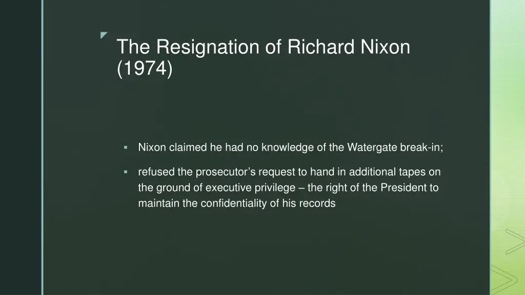 the resignation of richard nixon 1974