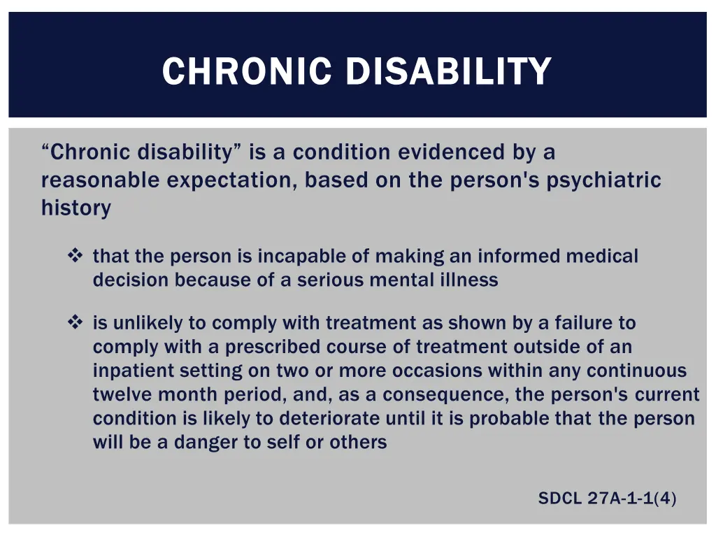 chronic disability chronic disability