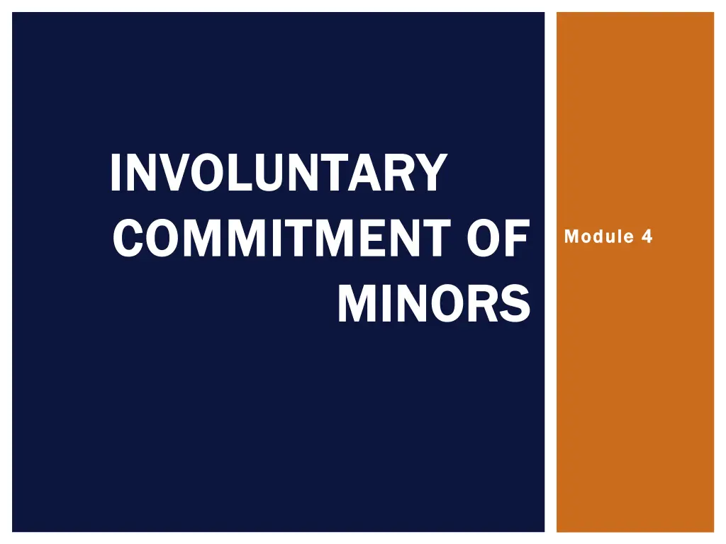 involuntary involuntary commitment of commitment