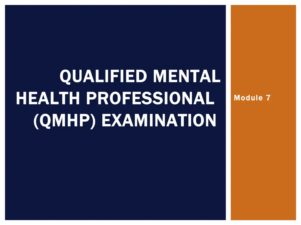 qualified mental qualified mental health