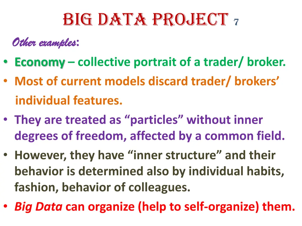 big data project 7 other examples other examples