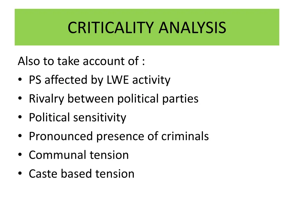 criticality analysis 1