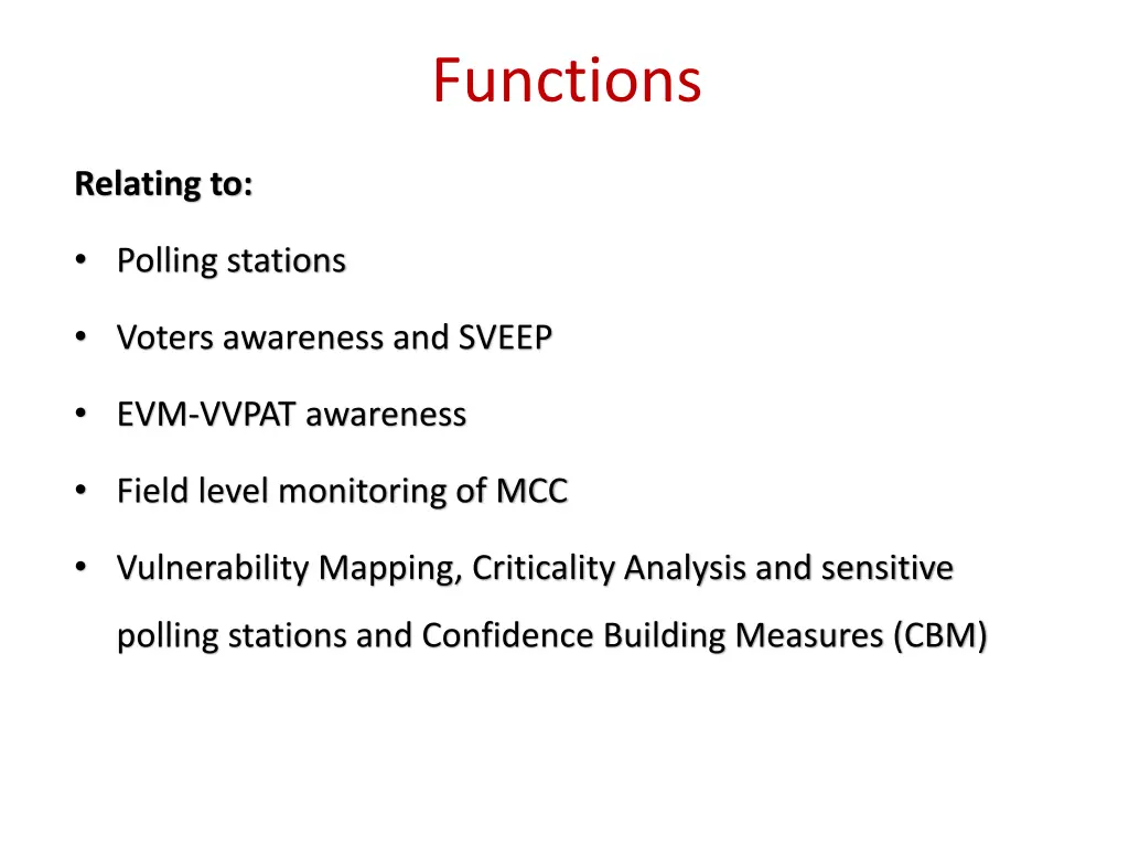 functions