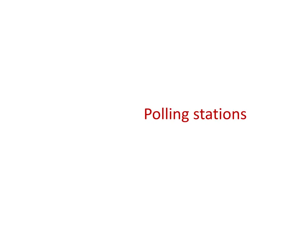 polling stations