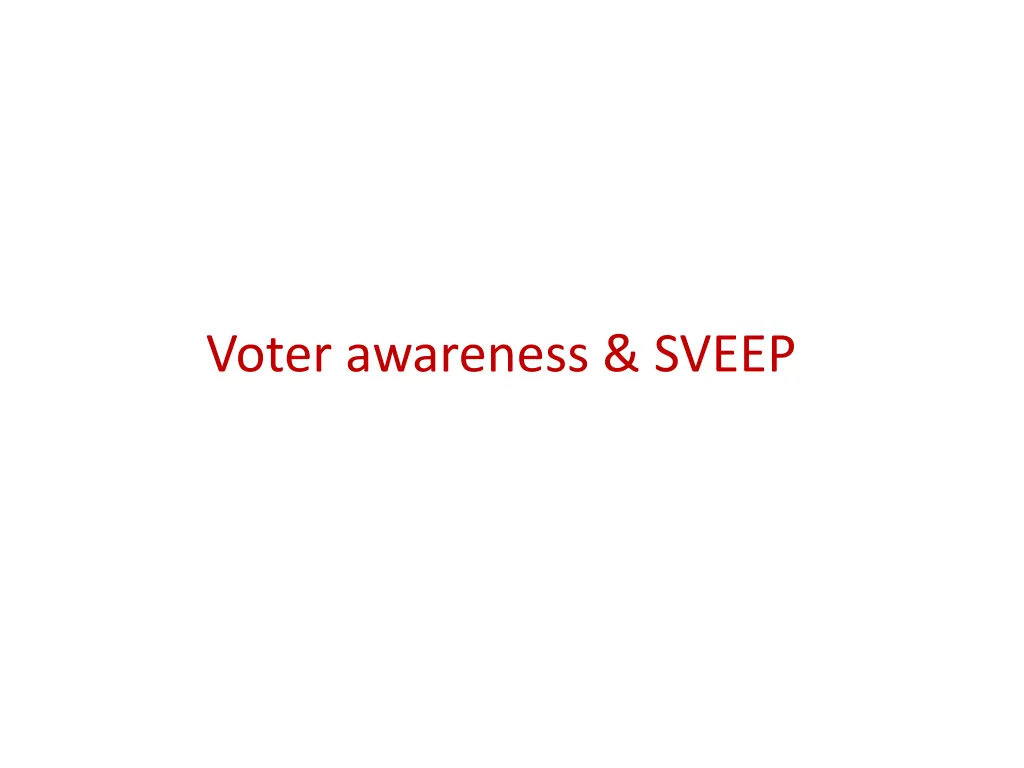 voter awareness sveep